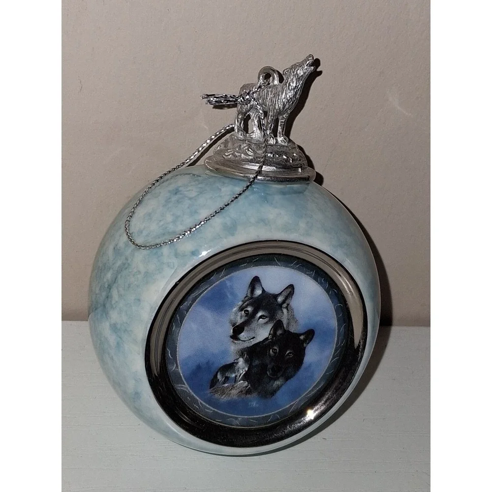 Bradford Editions Wolf Ornaments 